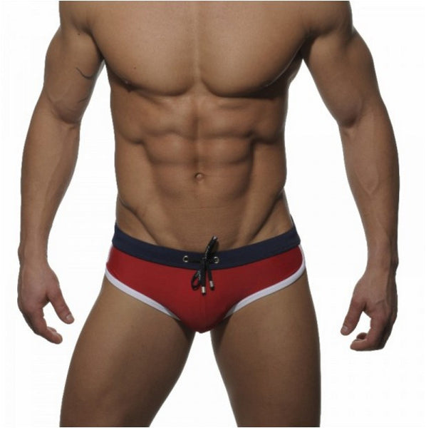 Men's Sexy Swimming Briefs Patchwork Water Sports Man