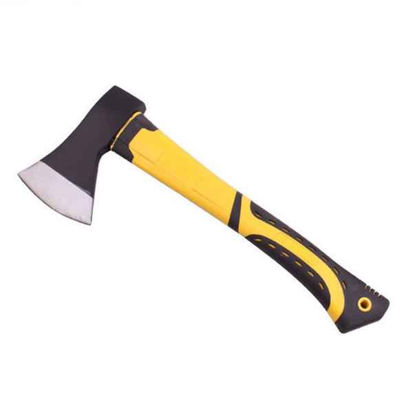 Handle Yellow And Black Carbon Steel Camping Stone